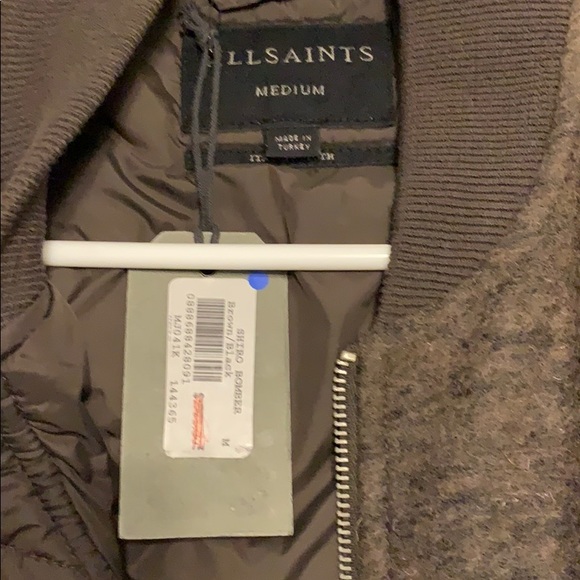 Men’s All Saints Bomber Jacket - Picture 3 of 4